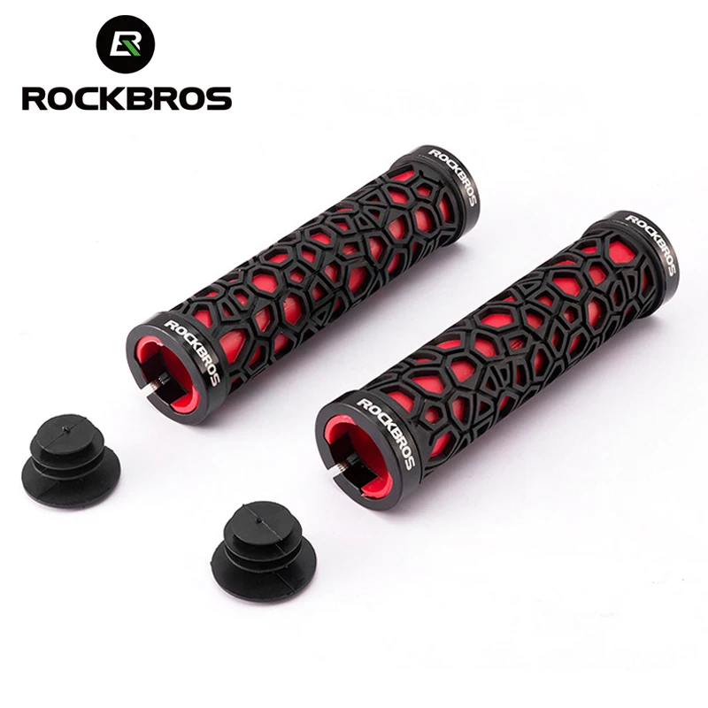 ROCKBROS ручки велосипеда велосипедный руль резиновая заглушка на Ultraight MTB ручки против-занос, удар-поглощая велосипедный руль велосипеда Запчасти