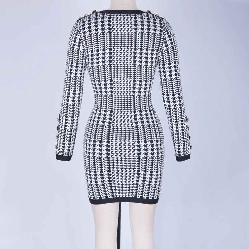 

2020 New Women black round neck long sleeve Dress Bodycon Cut Out Sexy Celebrity evening Party Bandage Dresses wholesale