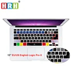 Чехол для клавиатуры HRH Logic Pro X, функциональные быстрые клавиши, Силиконовая накладка на клавиатуру для Mac book Air 13 Pro Retina 13 15 17 A1278