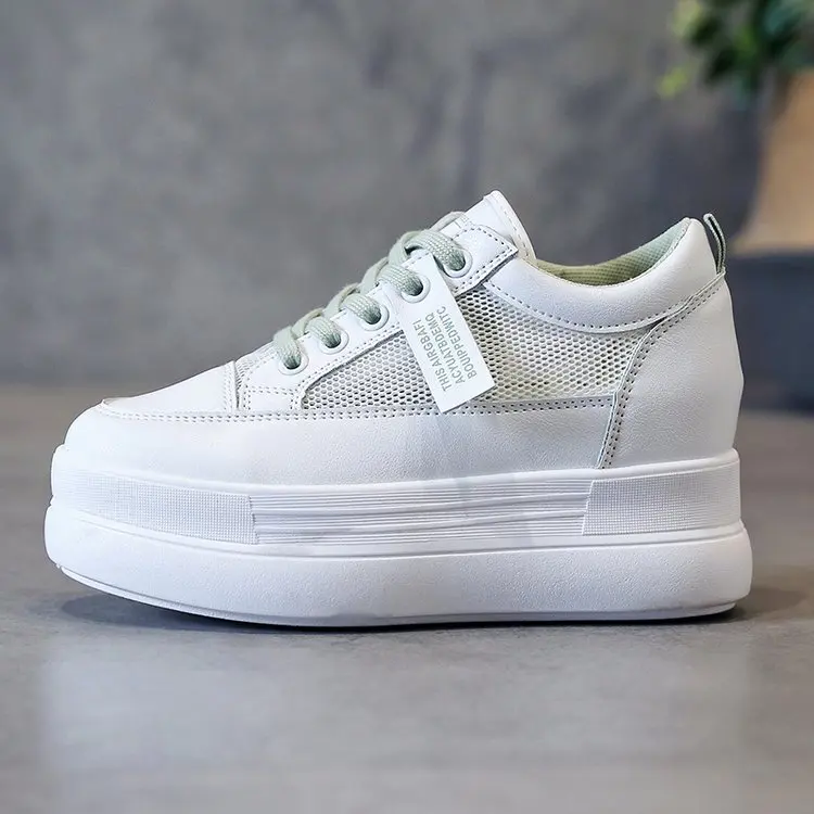 

Women Casual Platform Shoes Fashion 8CM High Heels Shoes Woman Wedges Women Mesh Shoes Increasing Casual Shoes zapatos mujer