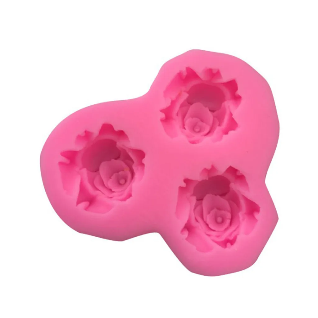 3D цветок силиконовые формочки для помадок романтичное украшение свадьбы