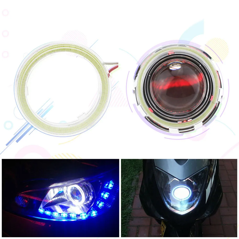 2 шт. 60 мм 120 зеленый COB светодиодный Ангельские глазки головной светильник супер