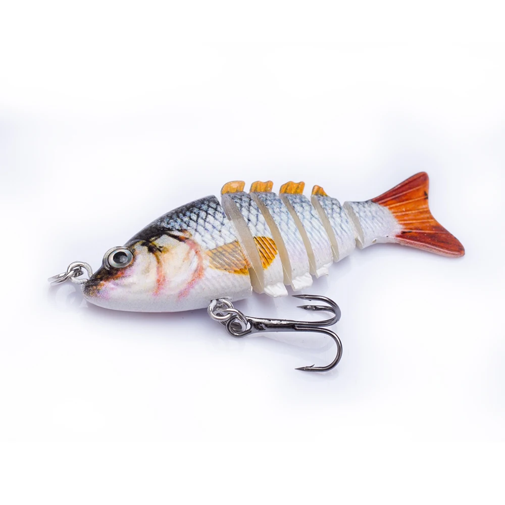 5 см/2 г мини Мульти соединенная Swimbait рыболовная приманка набор 6 сегментов Гибкая
