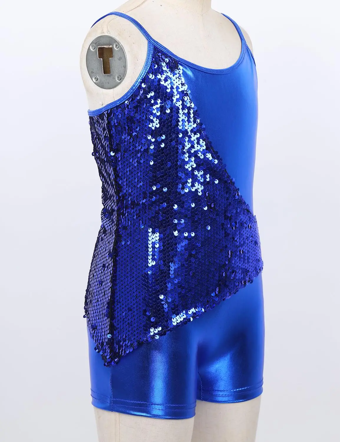 Детский гимнастический балетный трико для девочек костюм блестящий Блестящий