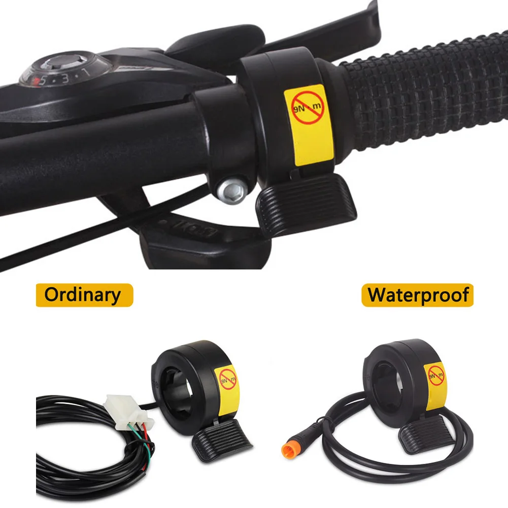 1pcs Thumb Finger Trigger For Electric Bike Ebike Scooter Sm Interface Waterproof Handlebars Throttle Replacement Part accessory