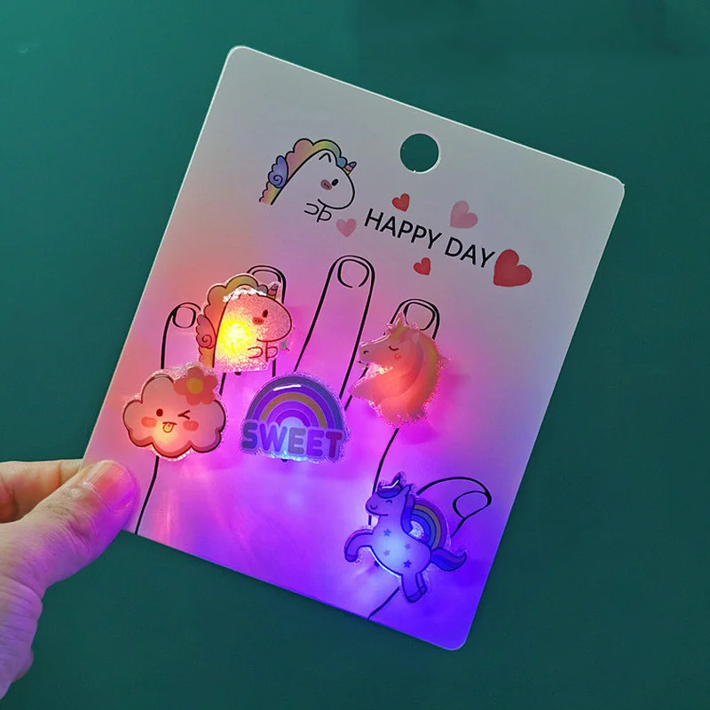 Светящиеся Детские Мультяшные креативные цветы новинка светящиеся в темноте