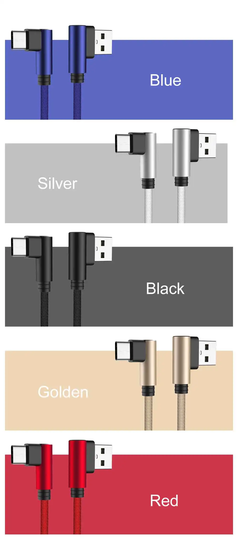 90 градусов type-C USB кабель для быстрой зарядки и передачи данных USB C кабели для samsung S10 huawei Xiaomi Redmi Note 7 USBC телефонный кабель