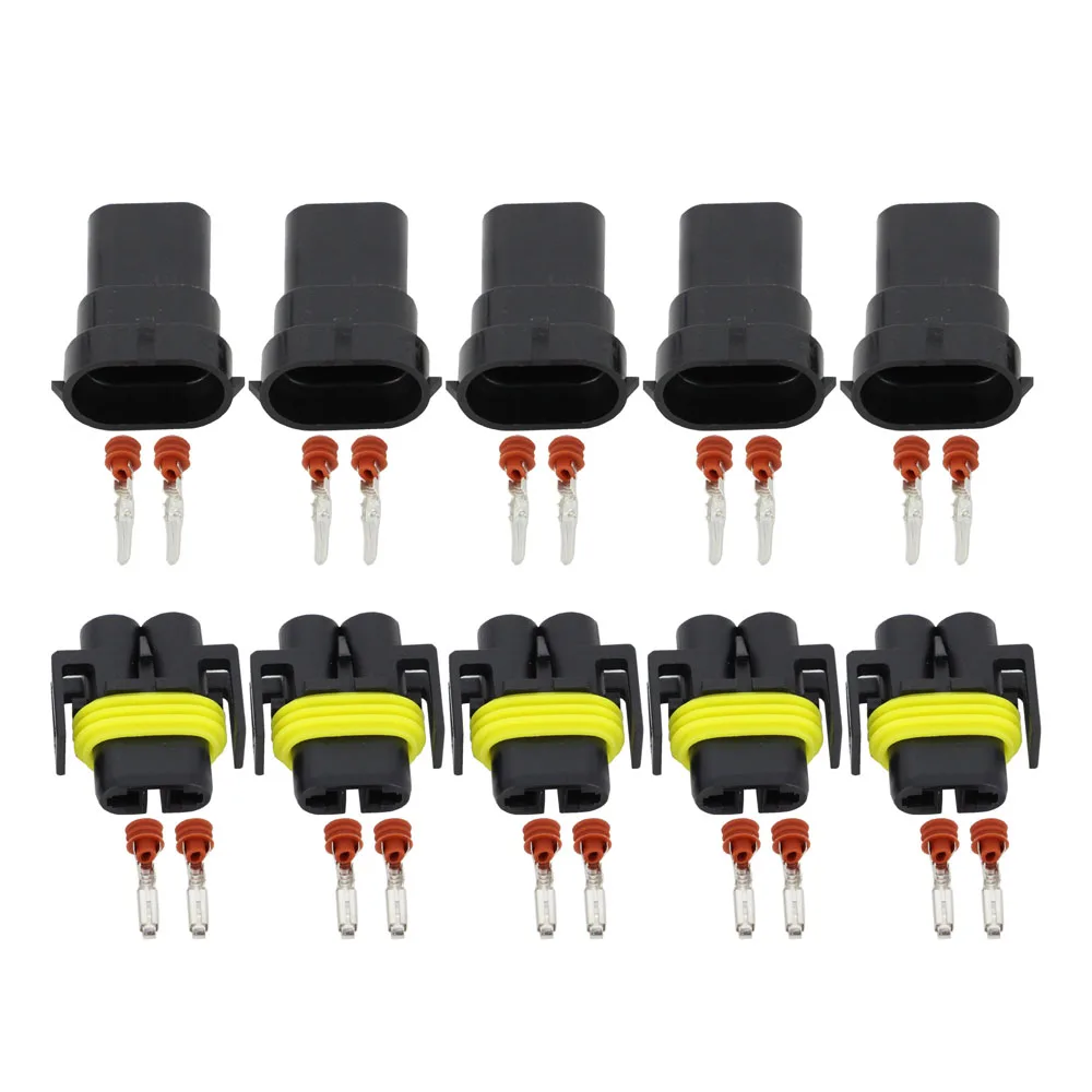 2 Pin противотуманные фары жгут держатель лампы с заглушка комплект Женский