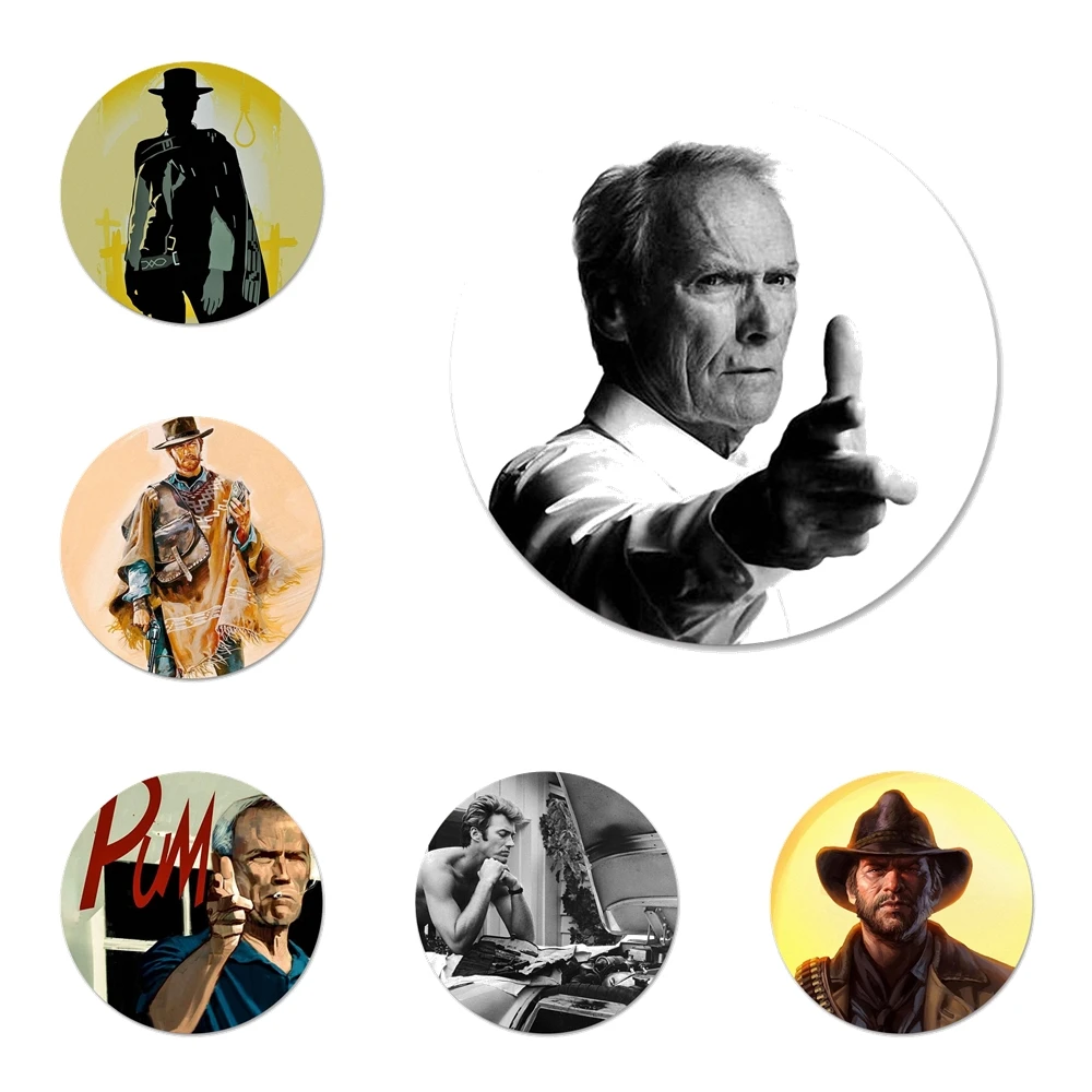 Бейдж Taili Song Roth USA Clint Eastwood, бейдж для одежды, рюкзака, декоративный подарок