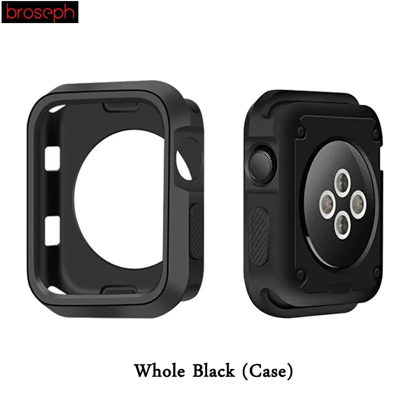 Watch Protector Bumper for Apple watch 4 Case 40mm 44mm Silicone Watch Cases Cover for Iwatch Series 3 2 1 Strap 38mm 42mm
