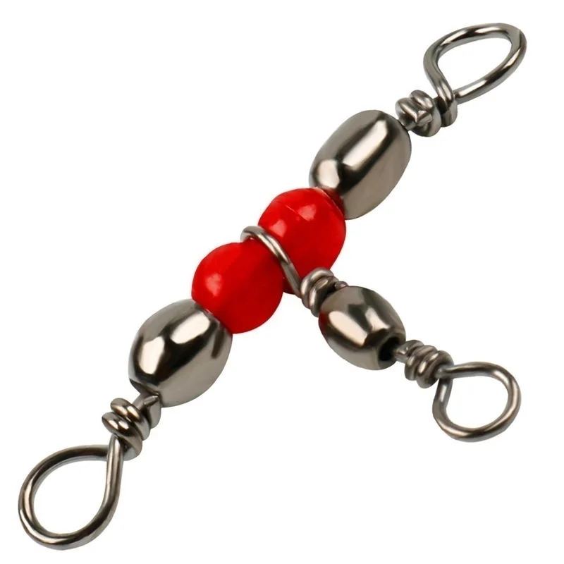

Three-prong rotating ring connector Japanese-style rotating fishing small accessories 10-piece fishingaccessories fishing tools