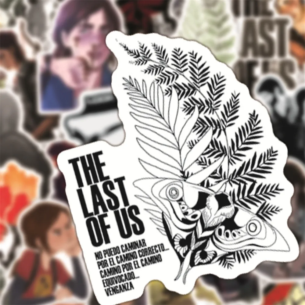 

50pcs/Pack The last of us Game Stickers Bicycle Skateboard Guitar Car Laptop Anime Sticker Waterproof Kid Stikers Toy