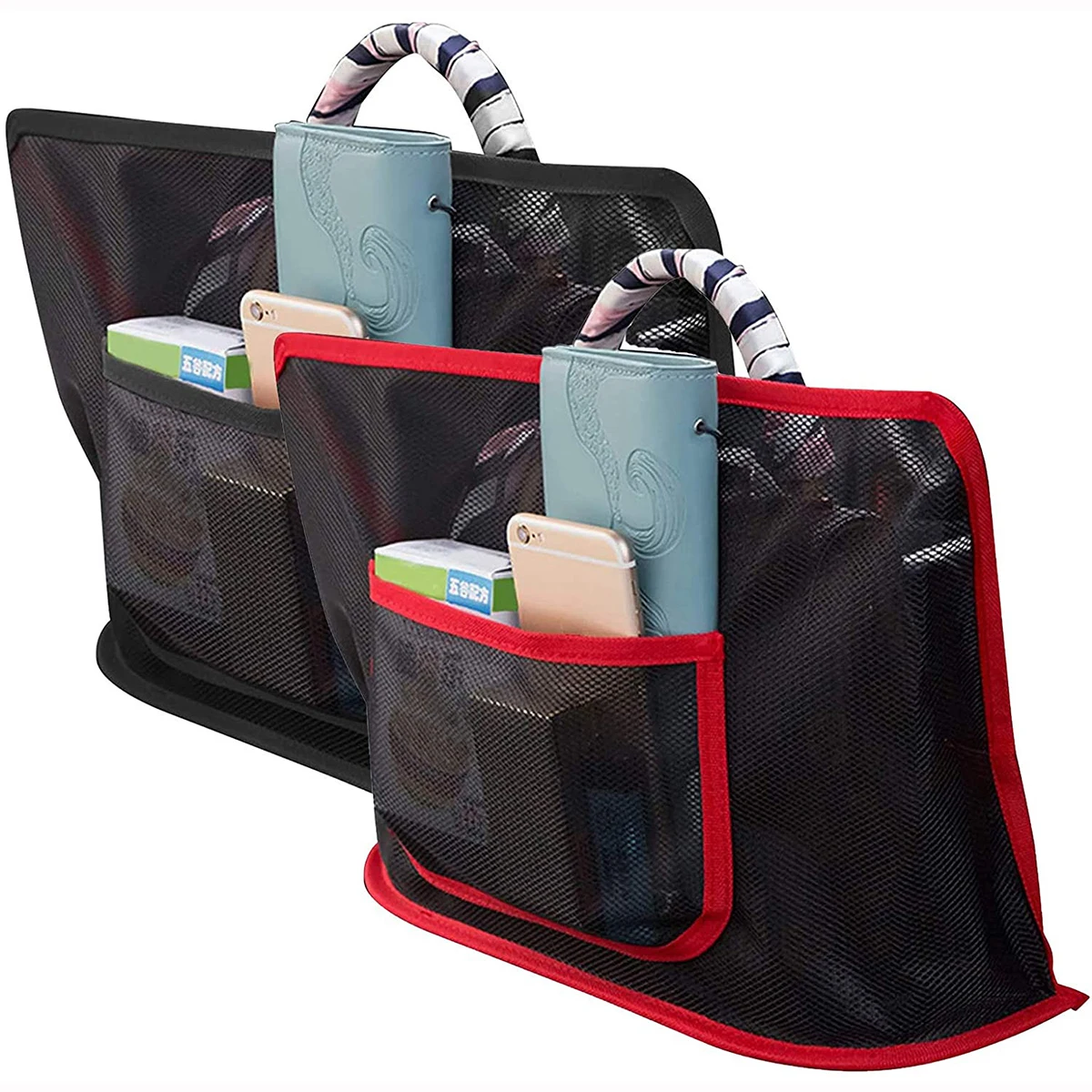 Сетчатая Сумка на спинку сиденья автомобиля Универсальный многофункциональный