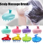 Силиконовая насадка для мытья тела, уход за волосами, зуд волос, массажная Расческа для кожи головы, щетка для душа, ванночка, спа, Шампунь против перхоти для похудения