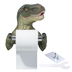 Toilet Cartoon Animal Wall Mounted 3D Accessories Dinosaur Roll Paper Holder Storage Rack Resin Multifunction For Bathroom Toilet Cartoon Animal Wall Mounted 3D Accessories Dinosaur Roll Paper Holder Storage Rack Resin Multifunction For Bathroom