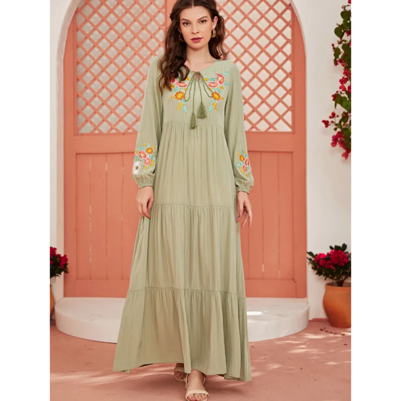 

Caftan Marocain Abaya Dubai Turkey Islam Kaftan Muslim Hijab Dress African Dresses For Women Robe Arabe Musulman Djellaba Femme