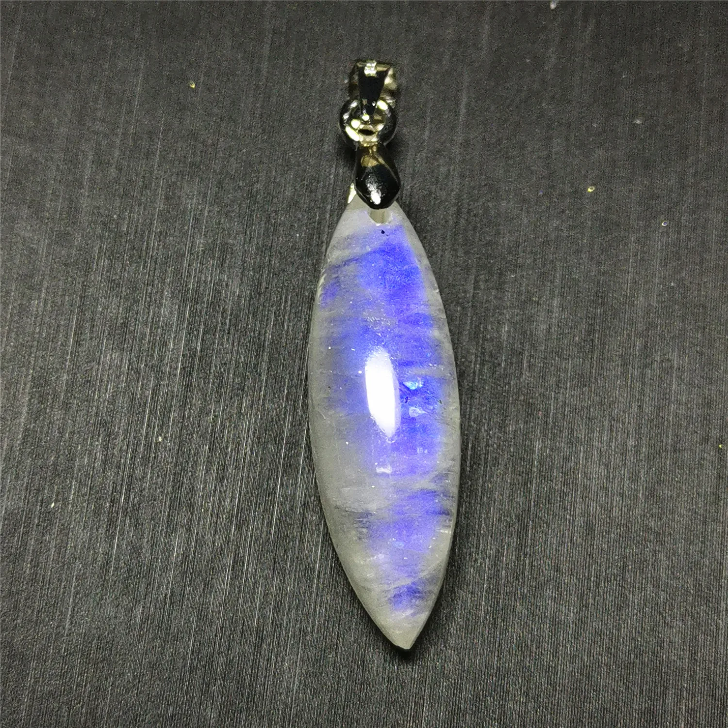 Естественный синий свет лунный камень капля воды бисера Подвеска из