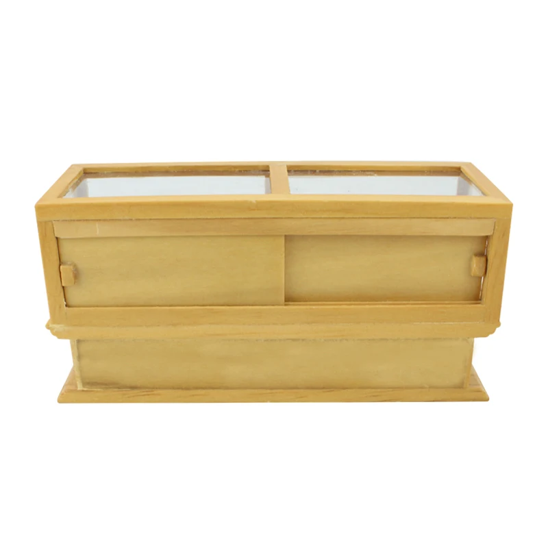 

Dollhouse 1/12 Scale Miniature wood handmade Store display cabinet/fruit cabinet