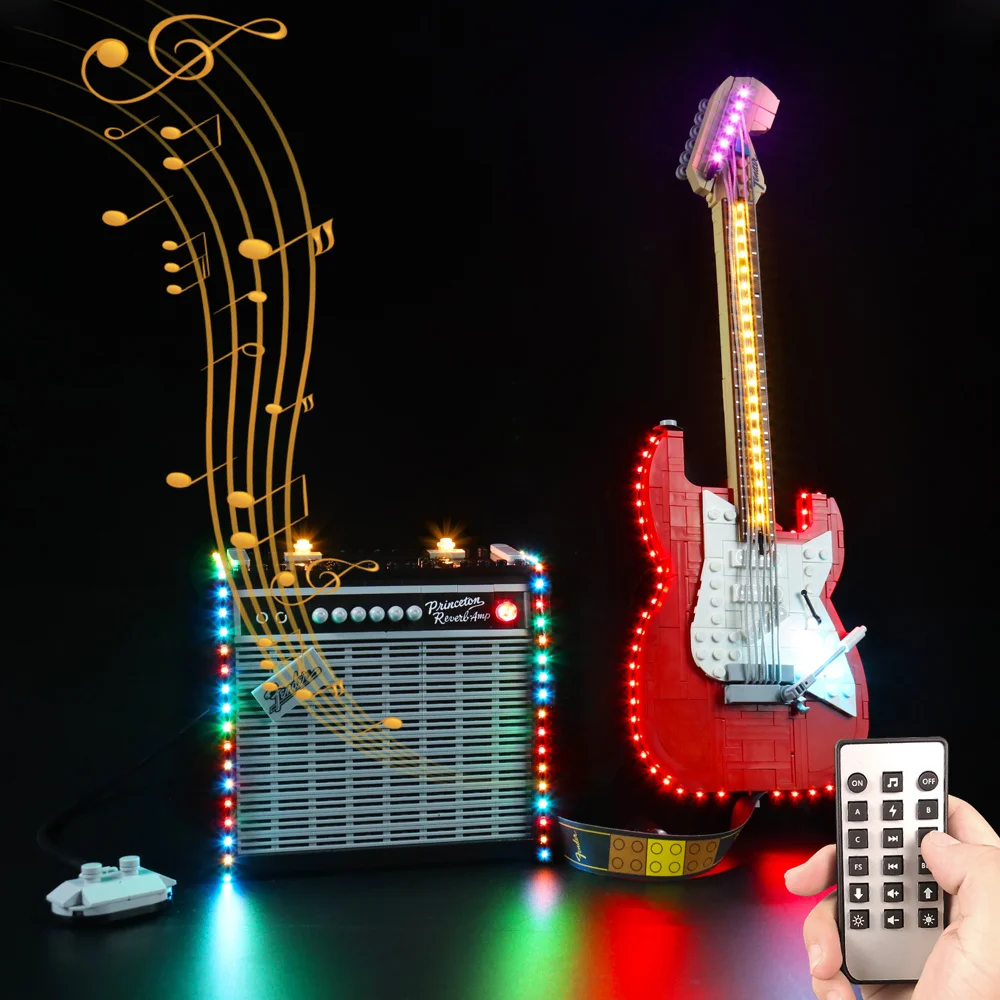 

LED Light For 21329 Ideas Fender Guitar Building Blocks Model DIY Education Toy ( Only LED Light, No Bricks )