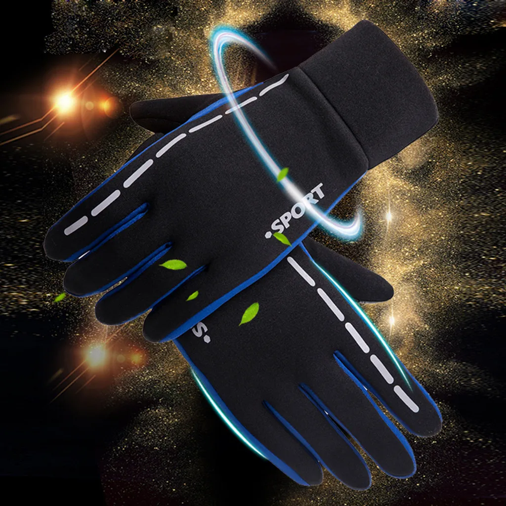 Мужские зимние варежки теплые водонепроницаемые с противоскользящими