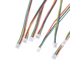 100 мм Новый 10 шт.лот мини микро SH 1,0 мм 4-контактный разъем JST двойной разъем разъемы проводов кабеля