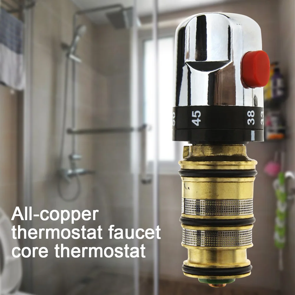 

Temperature Accessory Copper Brass Shower Water Heater Thread Faucet Thermostatic Hot Cold Home Bathroom Mixer