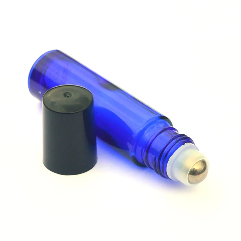 Быстрая доставка образец парфюма бутылочка 10 мл синий ролик пустая стеклянная