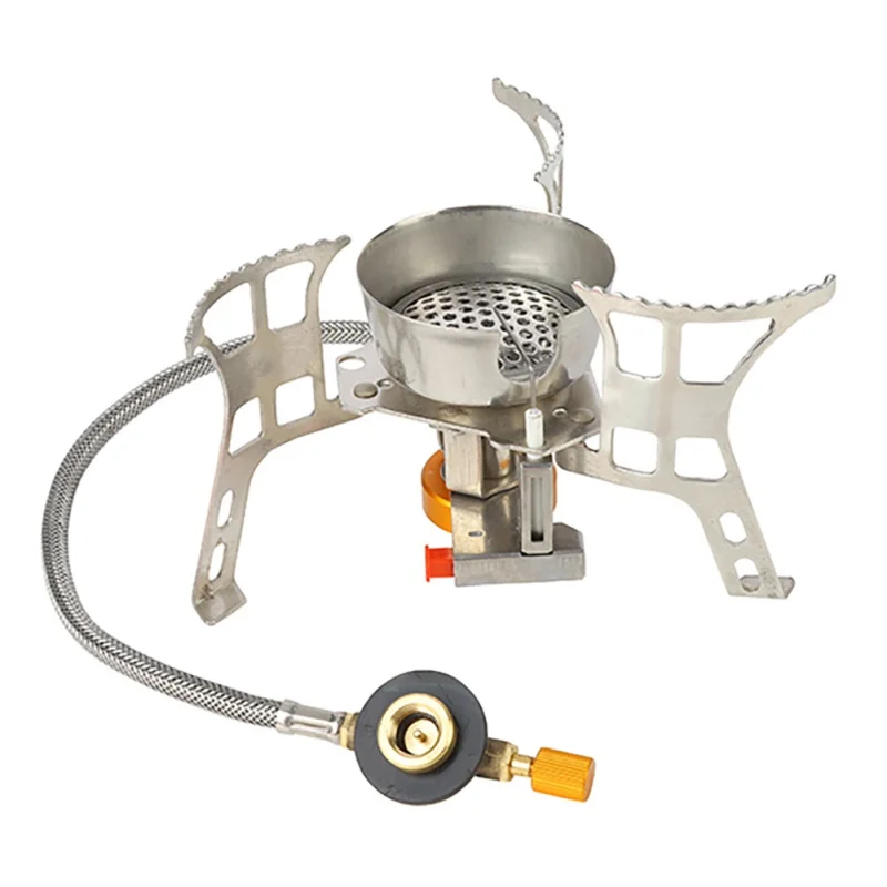 

Уличная газовая плита для кемпинга, портативная электрическая плита для пешего туризма с коробкой, складные плиты 2900 Вт