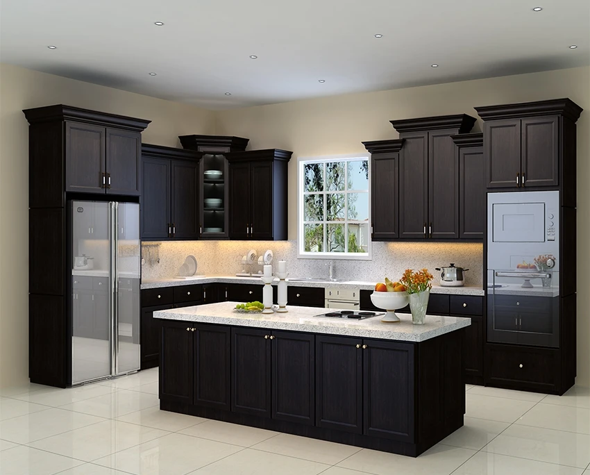 Последние стили остров фурнитура для кухонного шкафа Китай Производство современный дизайн деревянный кухонный шкаф крепежи blum