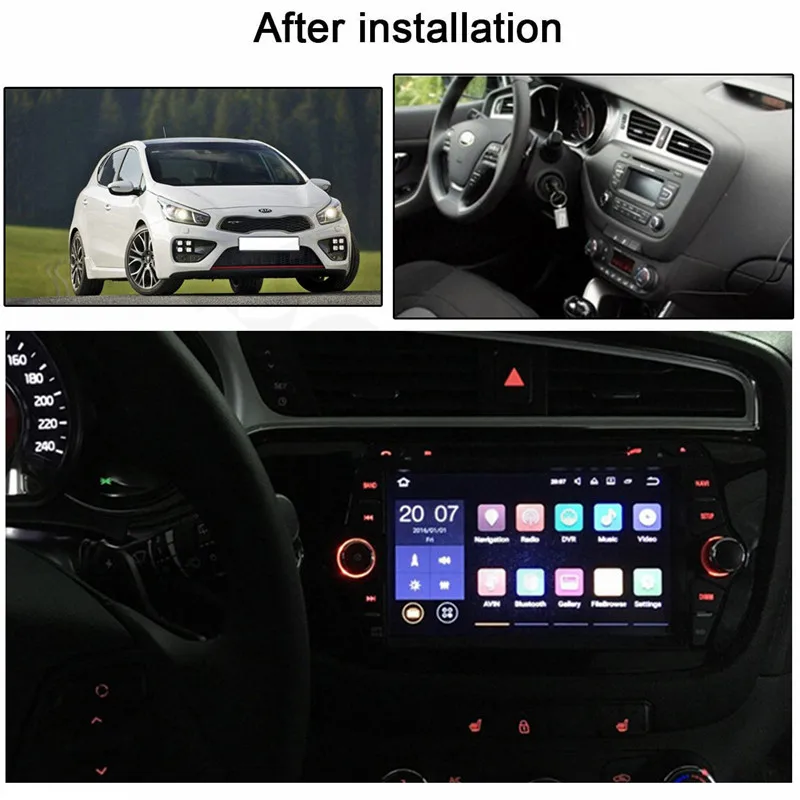Автомобильный DVD-плеер AOTSR Android 9 0 GPS ГЛОНАСС навигация Мультимедиа для Kia Ceed 2013 2014