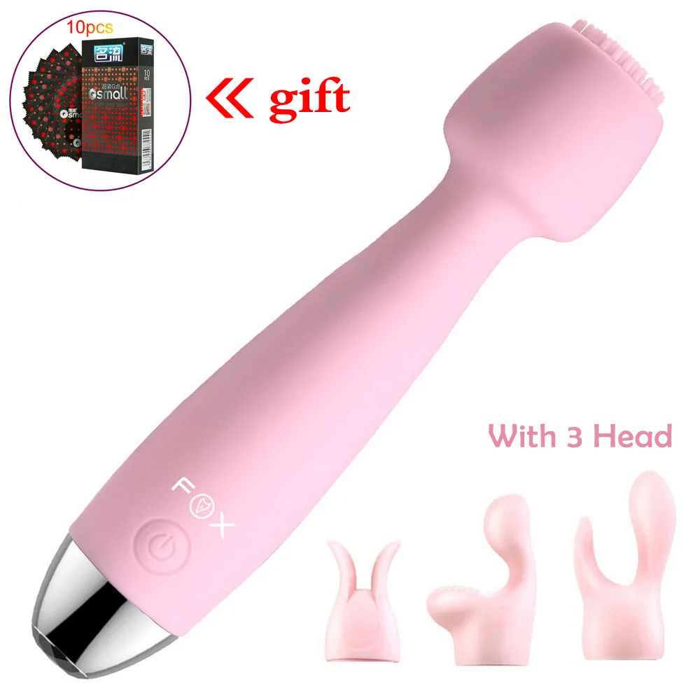 Вибратор 10 скоростей с зарядкой от USB FOX Стимулятор клитора массажный