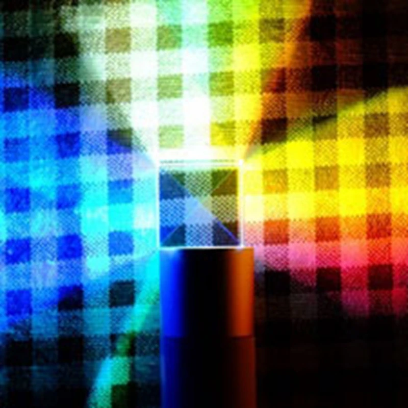 

8mm Prism Six-Sided Bright Light Combine Cube Prism Stained Glass Beam Splitting Prism Optical Experiment Instrument