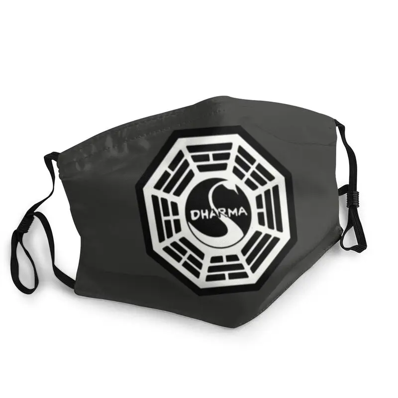 

The Swan Badge Reusable Unisex Adult Face Mask Dharma Initiative Anti Haze Dust Protection Cover Respirator Mouth Muffle