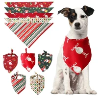 dog bandanas large pet scarf pet bandana for christmas dog washablebow ties collar cat dog scarf large dog accessories