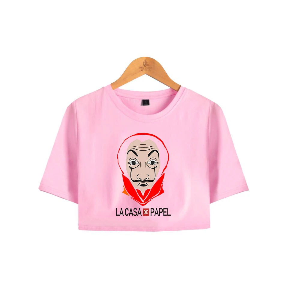 

Money Heist La Casa de Papel House of Paper 2019 2D print Women Tops Short Sleeve T-shirt Trendy Streetwear Girls Sexy T Shirt