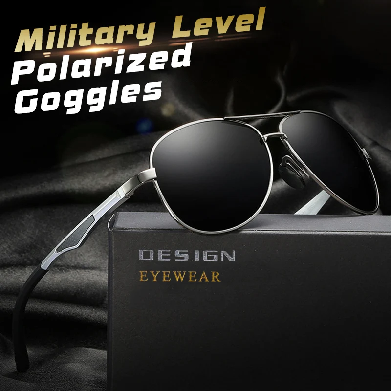 

LIOUMO Aluminum Magnesium Frame Aviation Sunglasses For Men Polarized Sun Glasses Women Anti-Glare Driving Goggles Mirror Lens