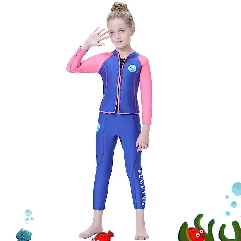 Костюм-двойка детский из неопрена с длинными рукавами 2 5 мм | Спорт и развлечения