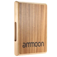 ammoon compact travel cajon flat hand drum persussion instrument 31 5 24 5 4 5cm percussion instruments