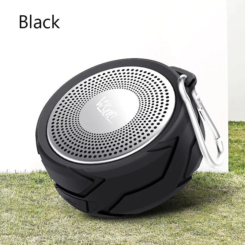 Blacke VVKing Беспроводной Bluetooth Динамик открытый Портативный altavoz стерео наушники с микрофоном громкой Динамик IPX6 Водонепроницаемый высокое качество Динамик бас-гитара - Цвет: Blacke