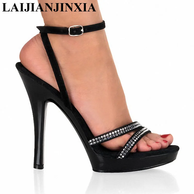 LAIJIANJINXIA New Women Dancer Shoes 13cm High-heeled Shoes Night Club Pole Dancing Shoes Sexy Dance Shoes Thin Heels Sandals