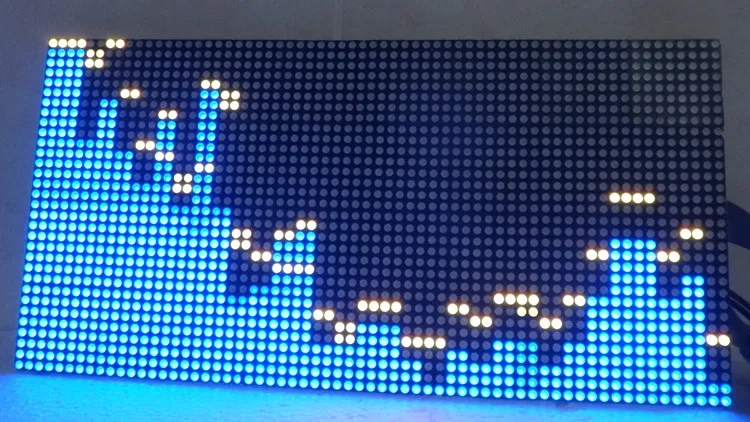 Цветной музыкальный спектр 32X64 P4 светодиодный цветной экран STM32 музыкальный спектр декоративный светодиодный