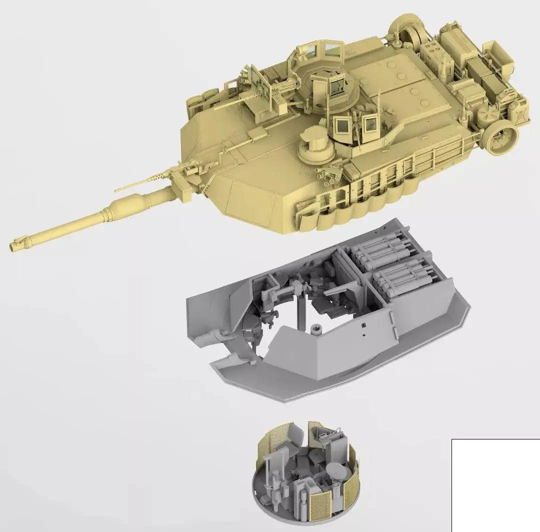 RYE RM5026 1/35 M1A2 SEP ABRAMS TUSK I/TUSK II 2 в 1 с полным интерьером |
