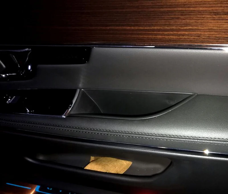 Ящик для хранения передней и задней двери Jaguar XJ X351 2010 2019 черный ящик боковых