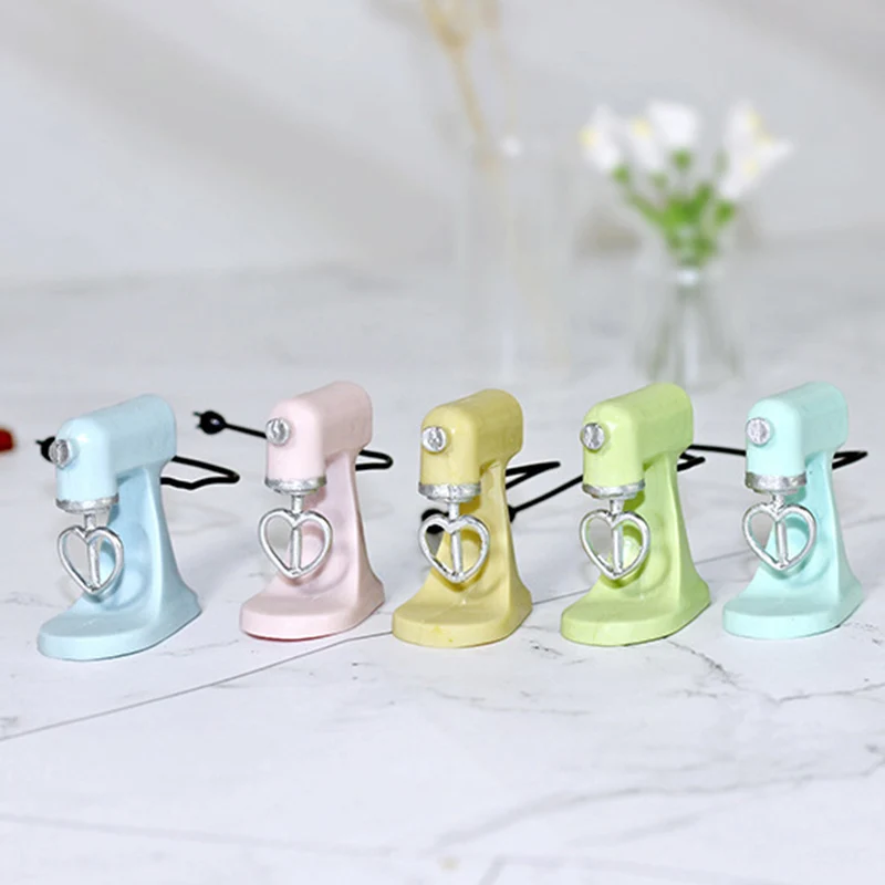 

5 Colors 1:12 Dollhouse Miniature Kitchen Modern Mixer Model Furniture Accessories Toys Dollhouse Miniature Accessories