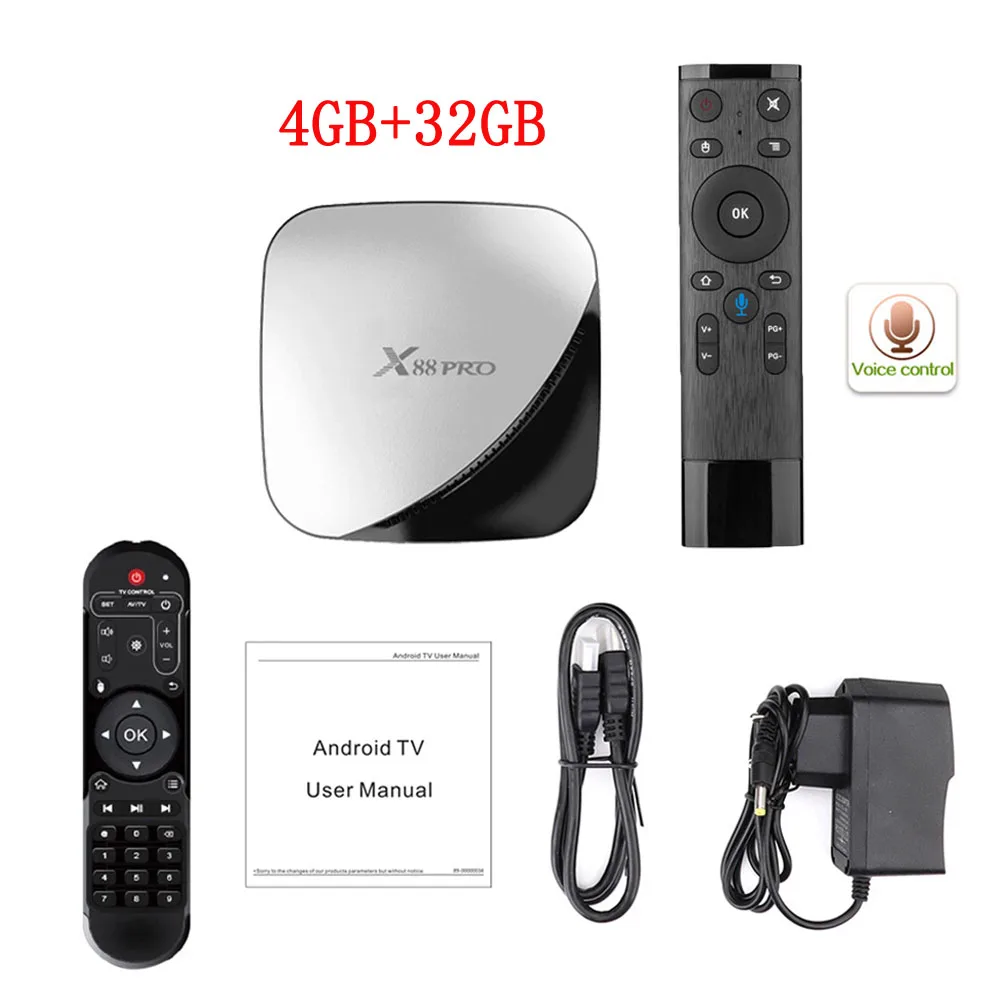 4G 32G Voice IR Android ТВ коробка A95X F2 Android 9,0 смарт-медиа-плеер 4 K Поддержка 2,4G& 5G Dual Band WI-FI RJ45 ЛВС USB HDMI оптический Смарт ТВ коробка - Цвет: 4G 32G Voice IR