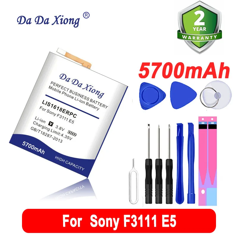 Original DaDaXiong 5700mAh LIS1618ERPC For Sony Xperia XA (F3111) E5 F3116 F3115 F3311 F3313 F3112 Cell Phone Battery | Мобильные