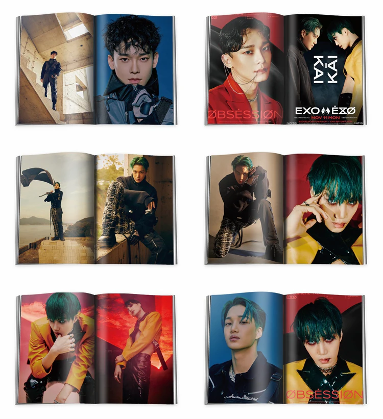 EXO OBSESSION Мода K pop мини Фотокнига фото карты вентиляторы коллекция Прямая