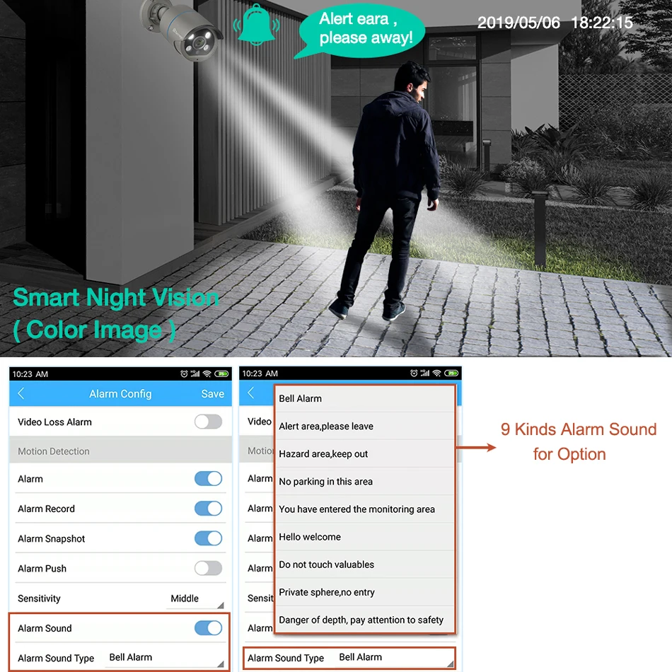 Камера видеонаблюдения Techage 8 каналов 3 Мп POE | Безопасность и защита