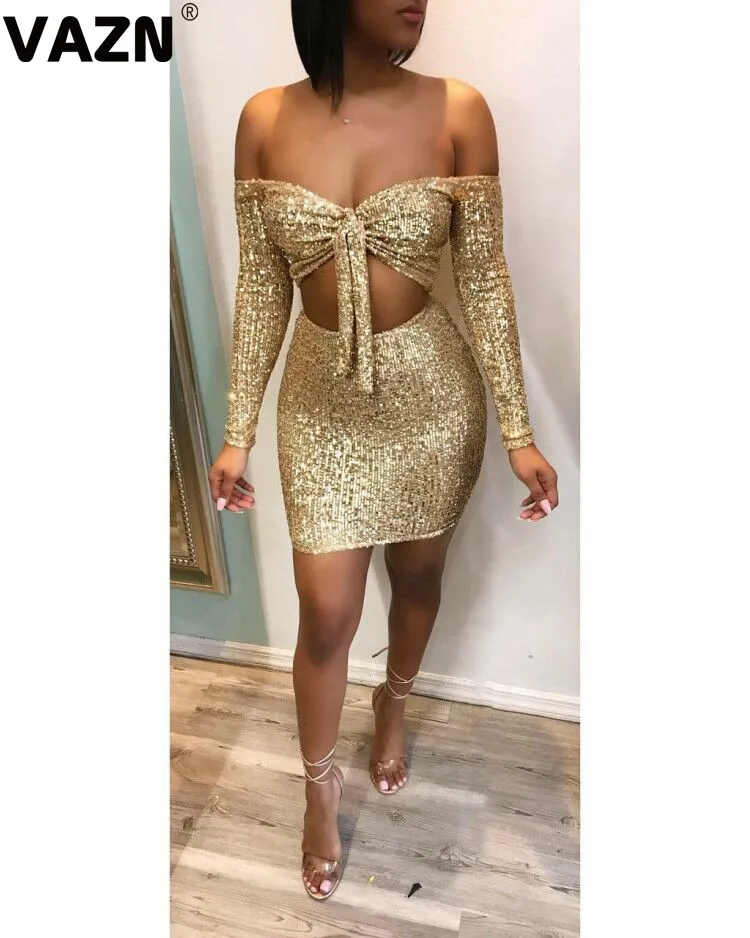 VAZN YM9166 новая тяжелая индустрия расшитые блестками Дизайнерские однотонные