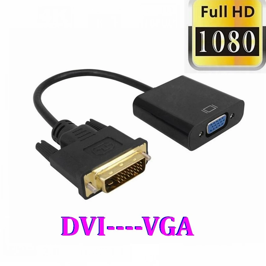Кабель-адаптер 24 + 1 25 Pin DVI-D-VGA |